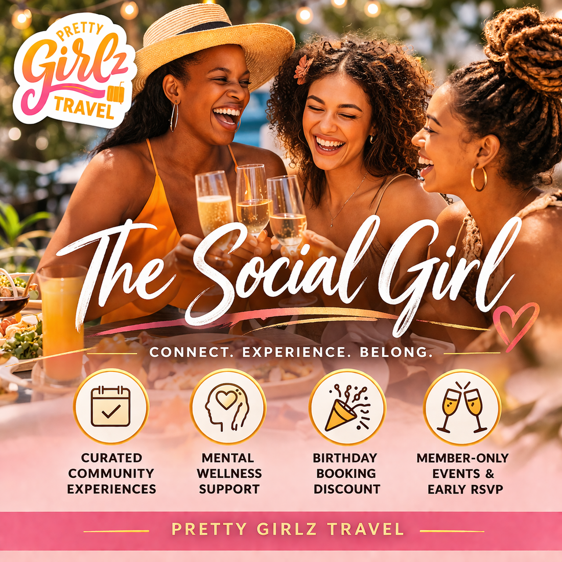 Pretty Girlz Travel Membership - Social Girl