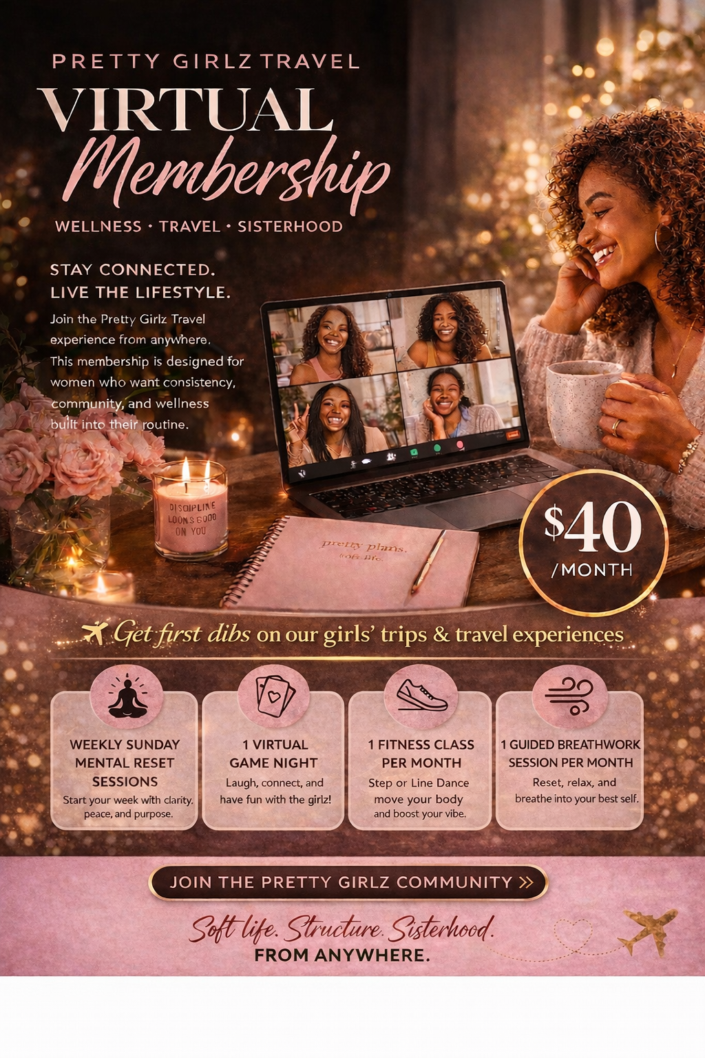 Virtual Pretty Girlz Travel Membership