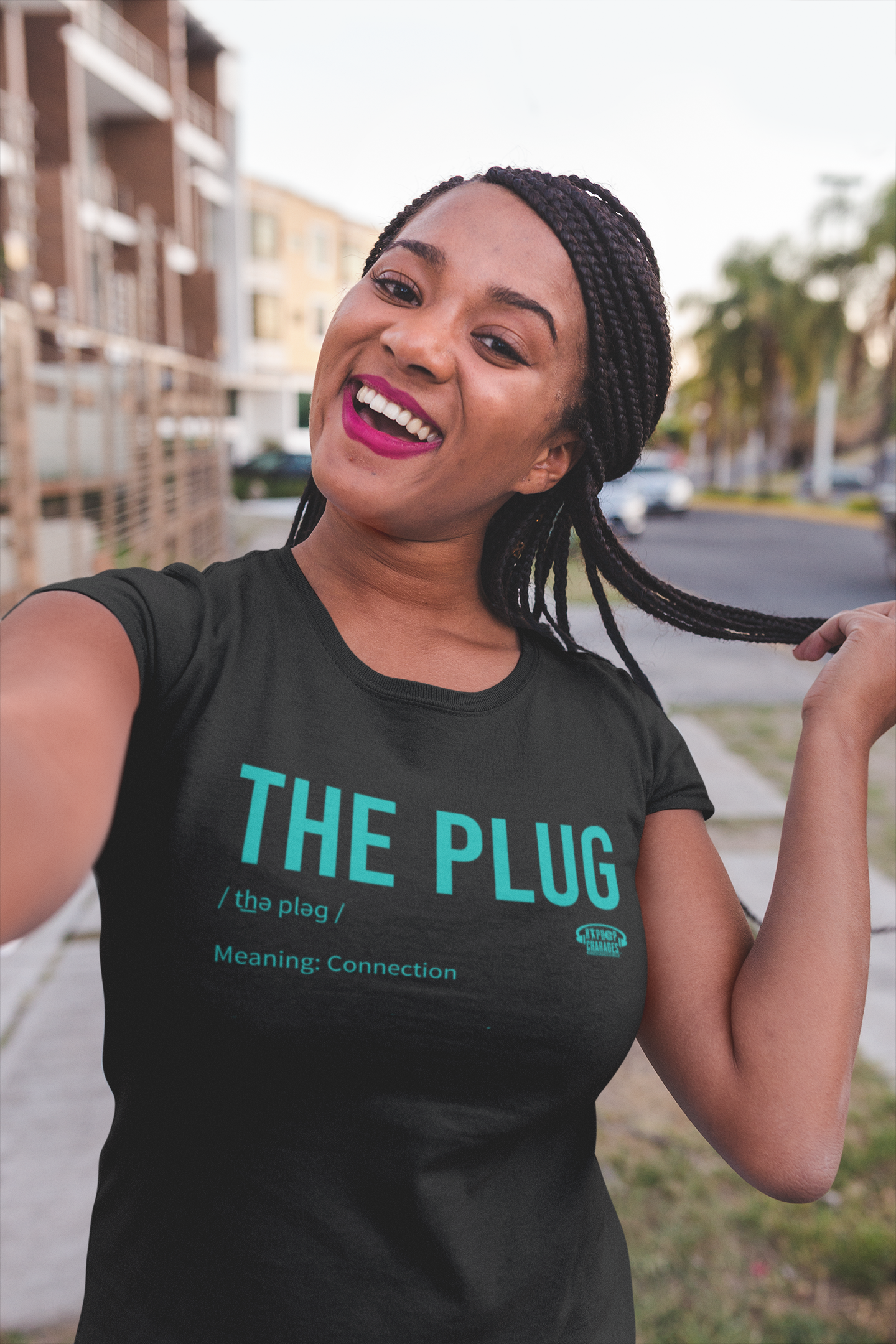 Women’s Fitted “The Plug” Tee